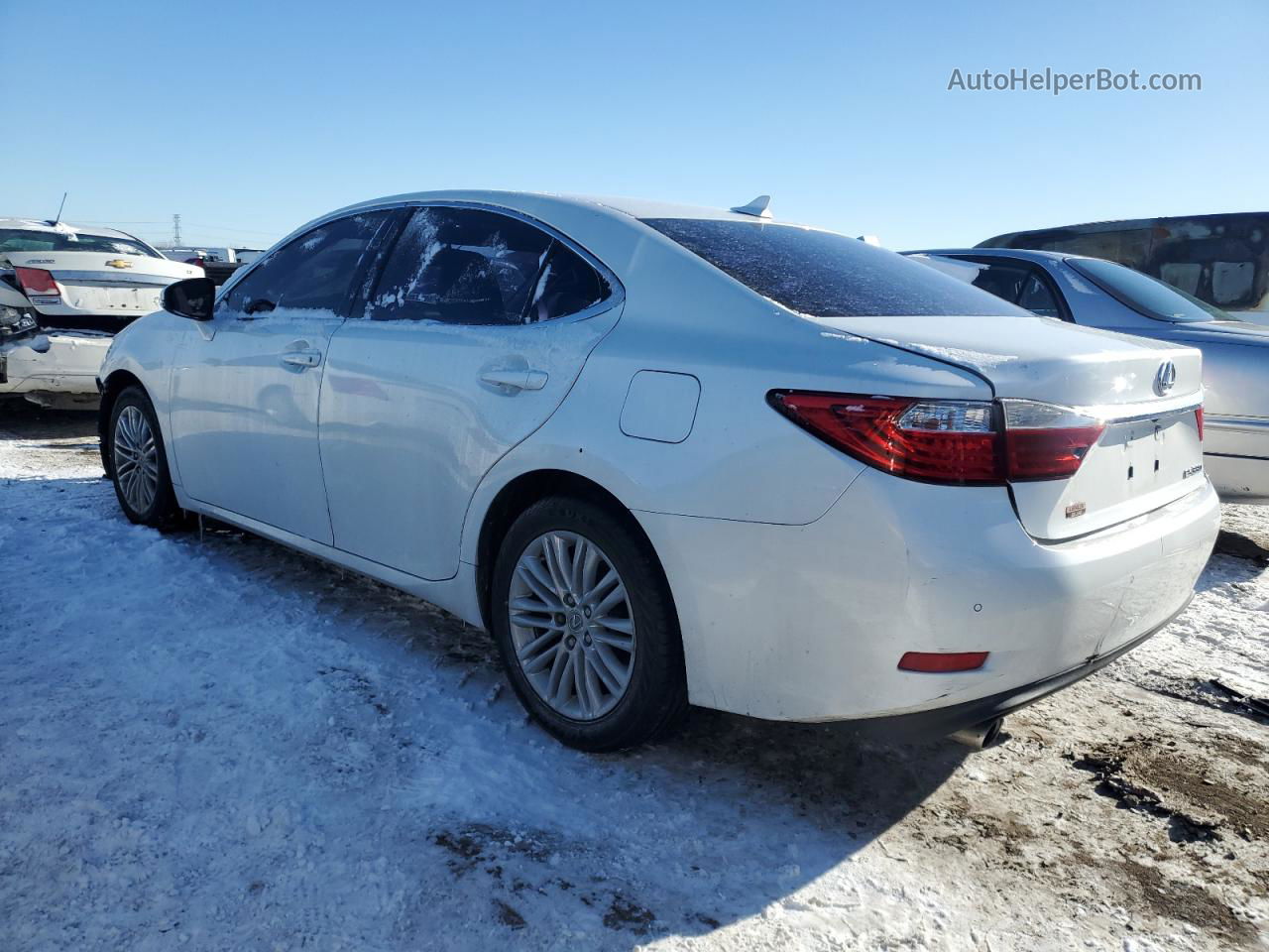 2013 Lexus Es 350 White vin: JTHBK1GGXD2029249