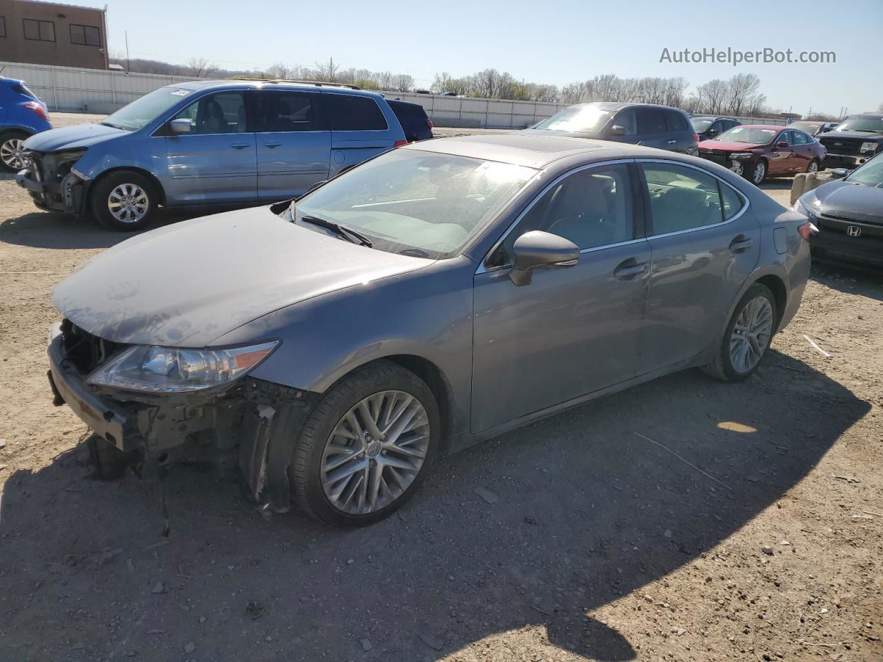 2013 Lexus Es 350 Charcoal vin: JTHBK1GGXD2036024