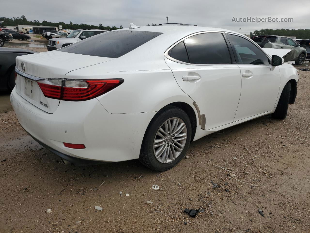 2013 Lexus Es 350 White vin: JTHBK1GGXD2067841