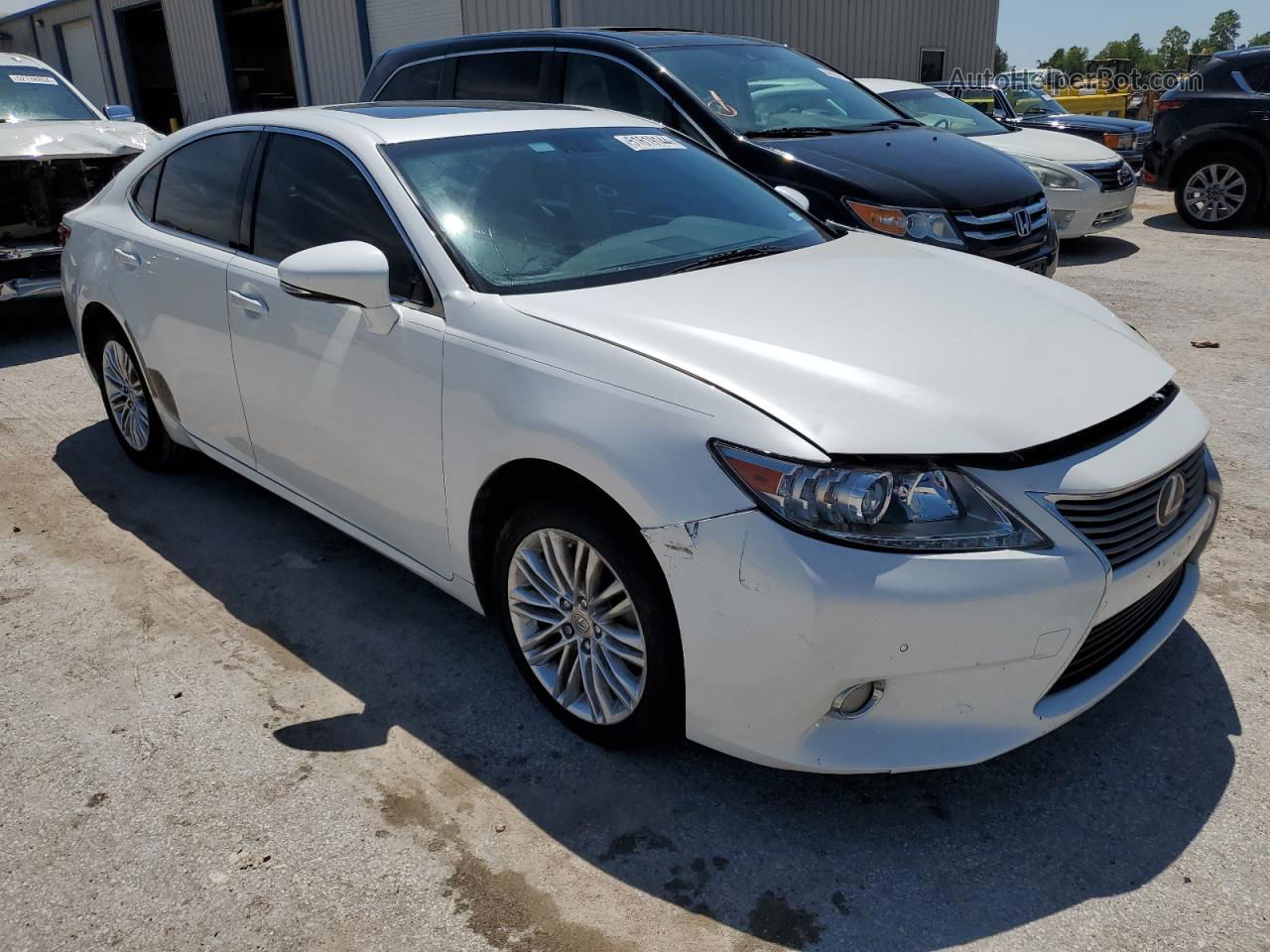 2013 Lexus Es 350 White vin: JTHBK1GGXD2067841