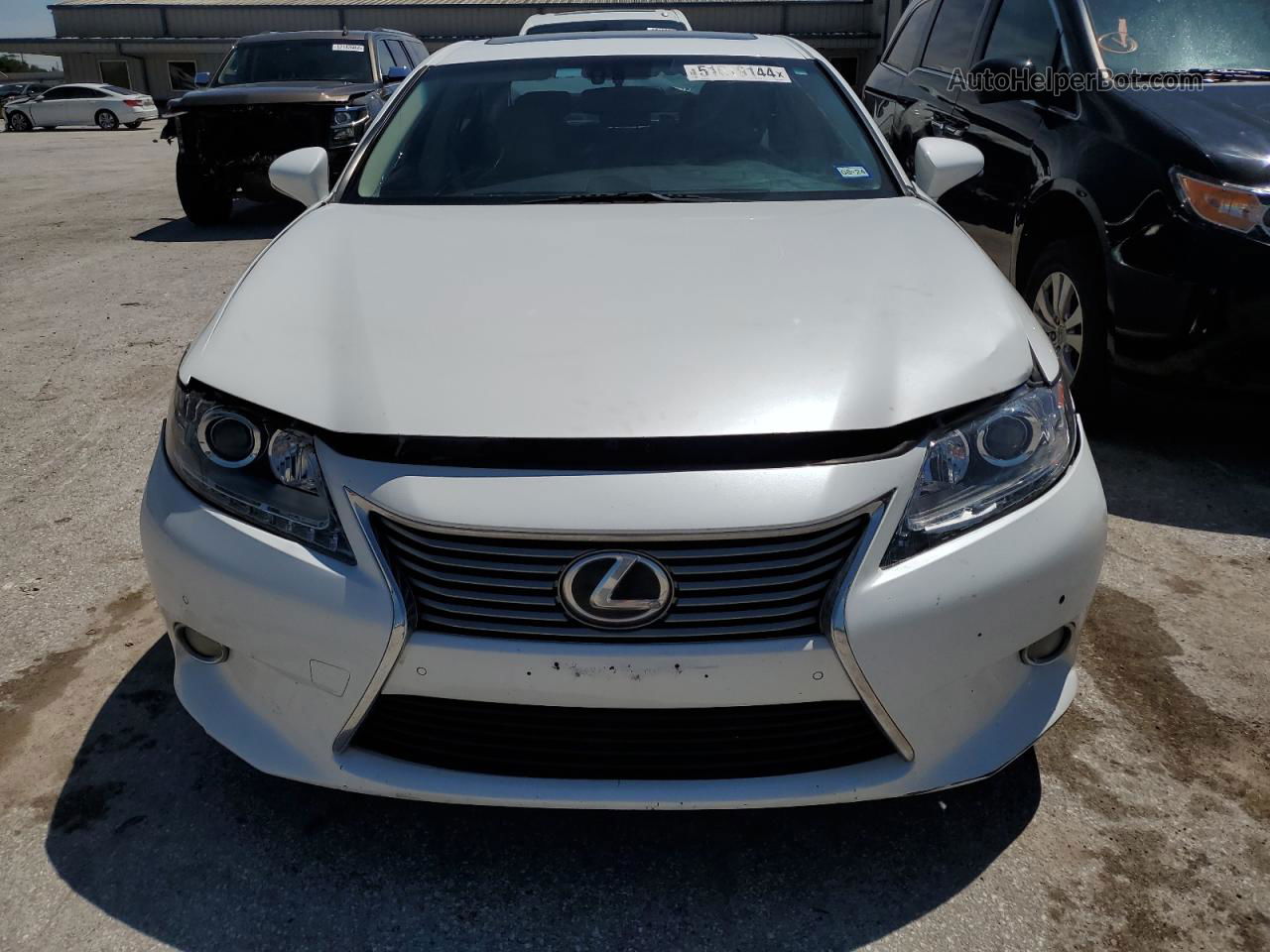 2013 Lexus Es 350 White vin: JTHBK1GGXD2067841