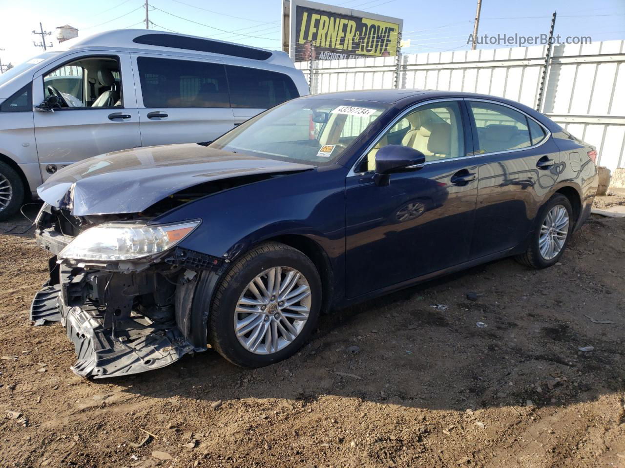 2013 Lexus Es 350 Blue vin: JTHBK1GGXD2074305