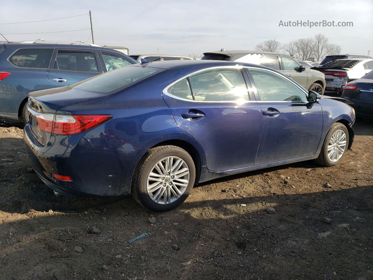 2013 Lexus Es 350 Blue vin: JTHBK1GGXD2074305