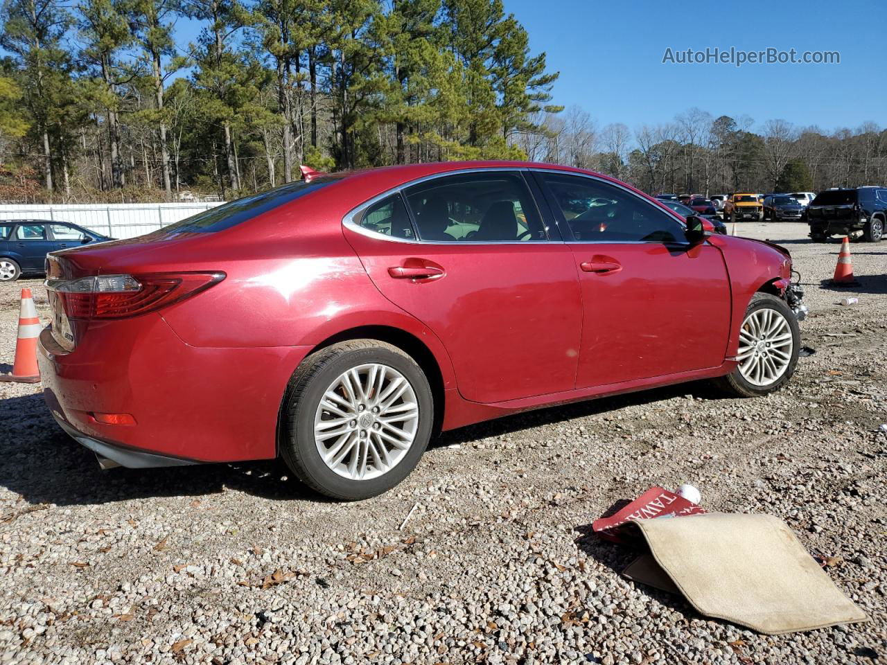 2013 Lexus Es 350 Красный vin: JTHBK1GGXD2082081