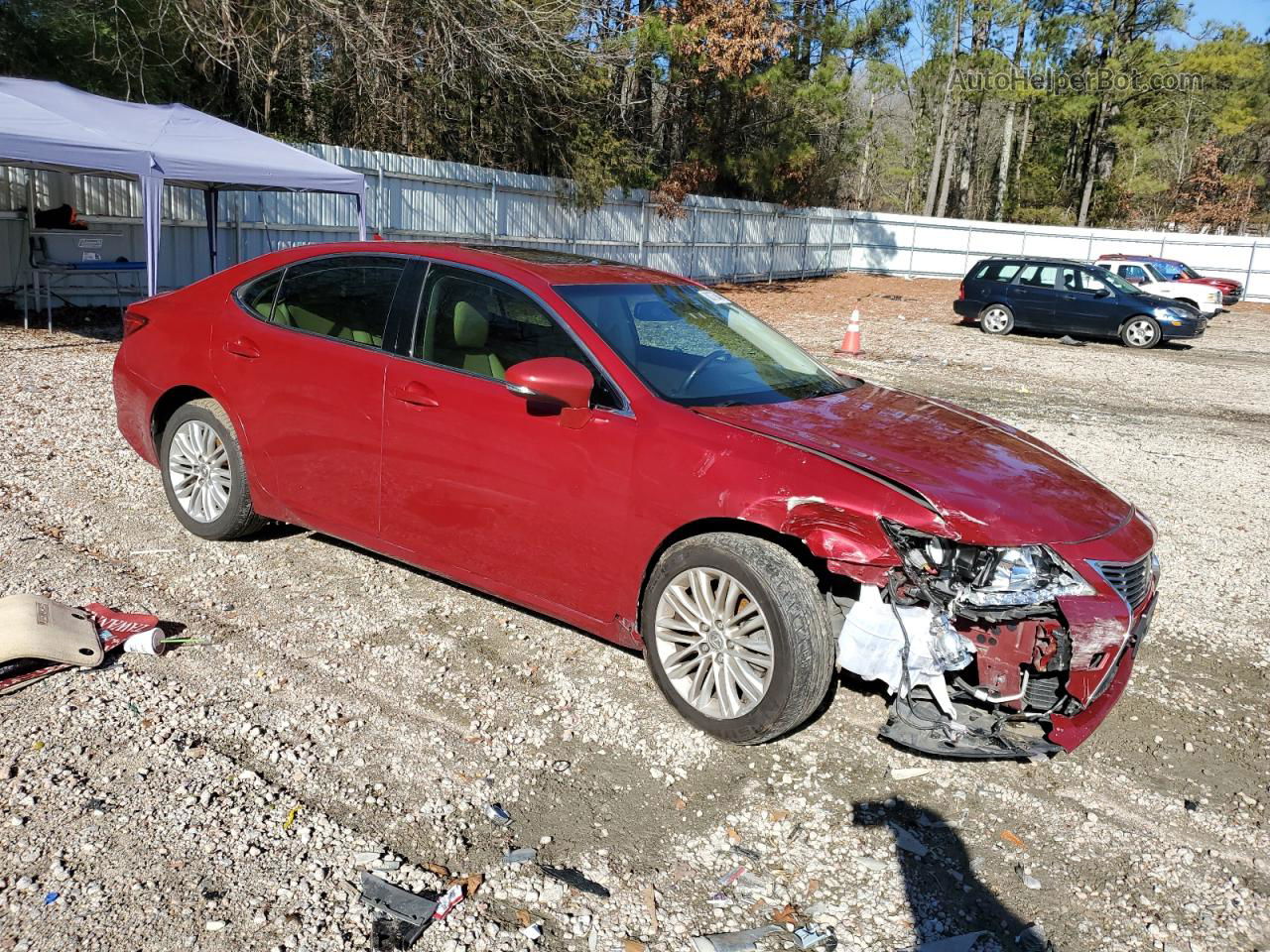 2013 Lexus Es 350 Red vin: JTHBK1GGXD2082081