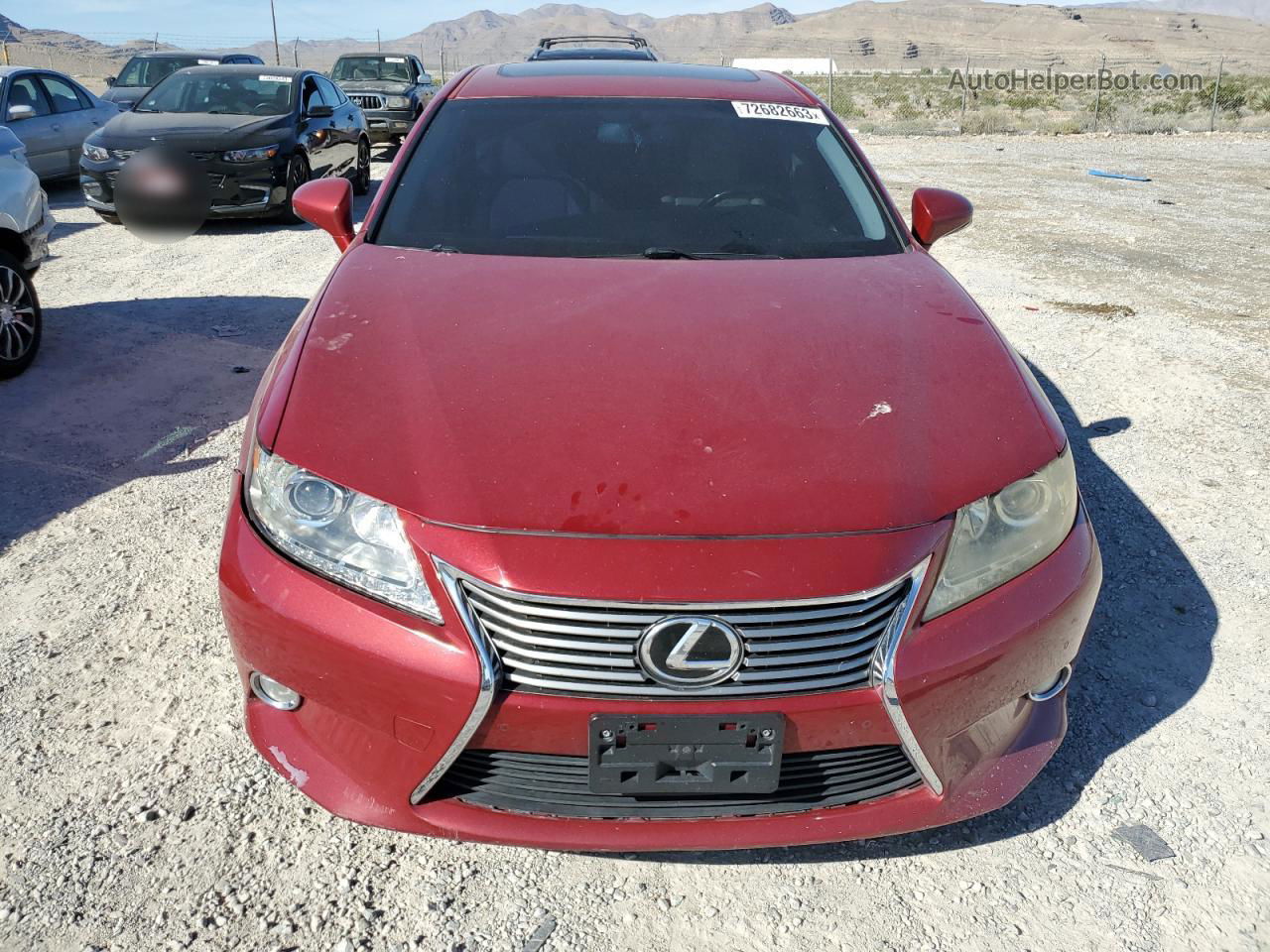 2014 Lexus Es 350 Burgundy vin: JTHBK1GGXE2090327