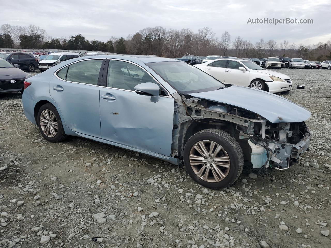 2014 Lexus Es 350 Blue vin: JTHBK1GGXE2095642