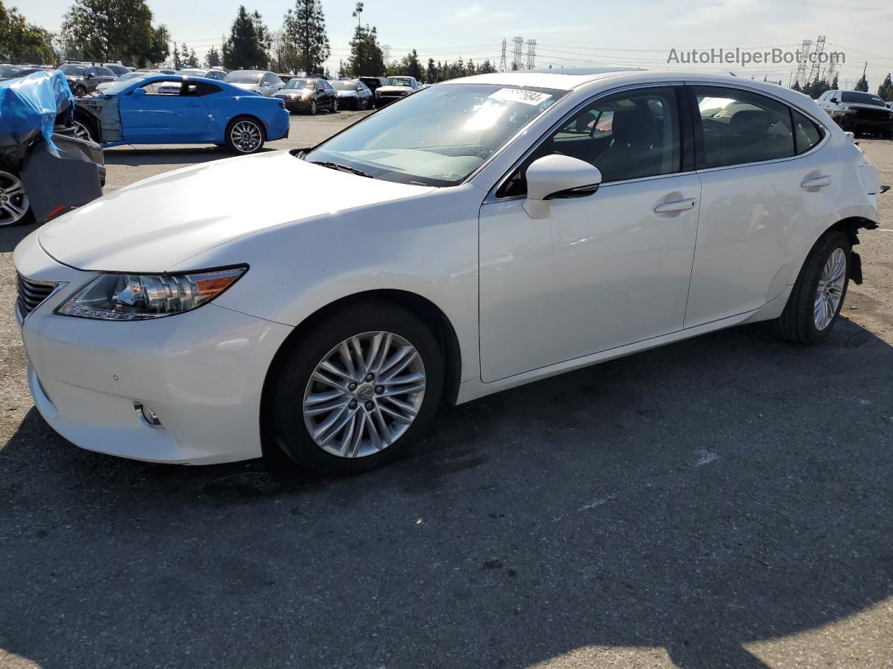 2014 Lexus Es 350 White vin: JTHBK1GGXE2099335