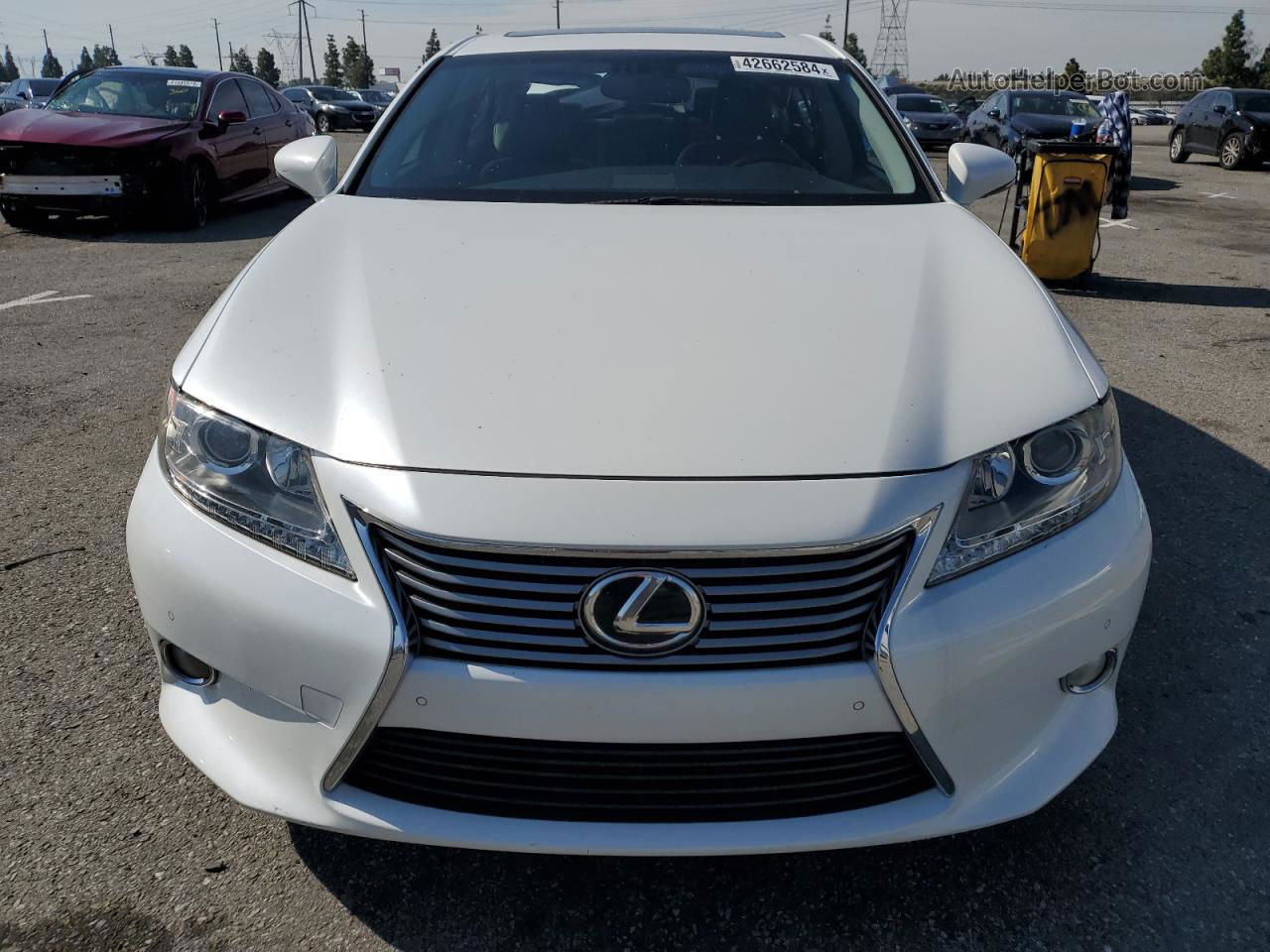 2014 Lexus Es 350 White vin: JTHBK1GGXE2099335