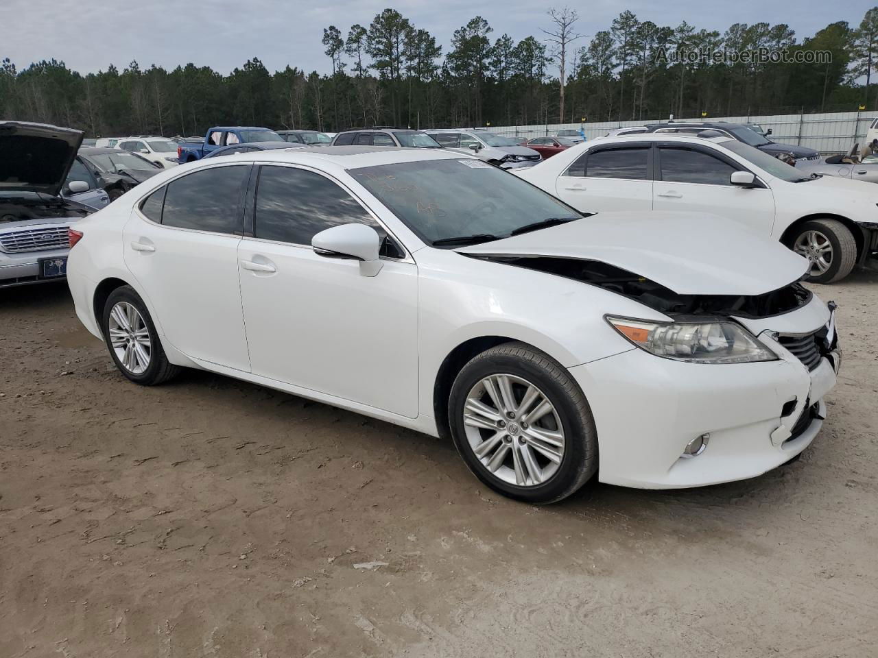 2014 Lexus Es 350 White vin: JTHBK1GGXE2108020