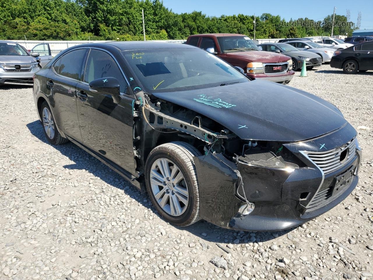 2014 Lexus Es 350 Black vin: JTHBK1GGXE2113766