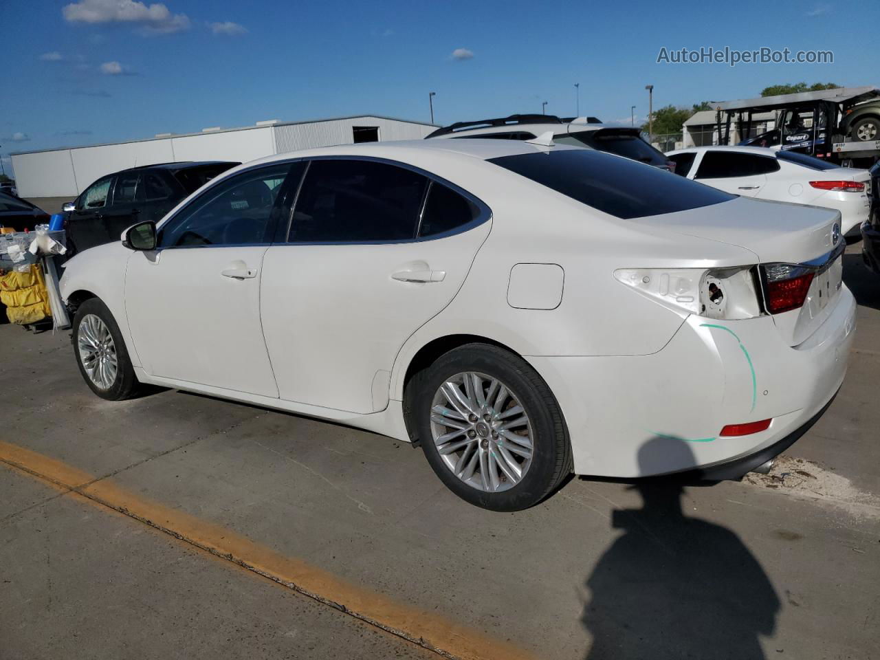 2014 Lexus Es 350 White vin: JTHBK1GGXE2115629