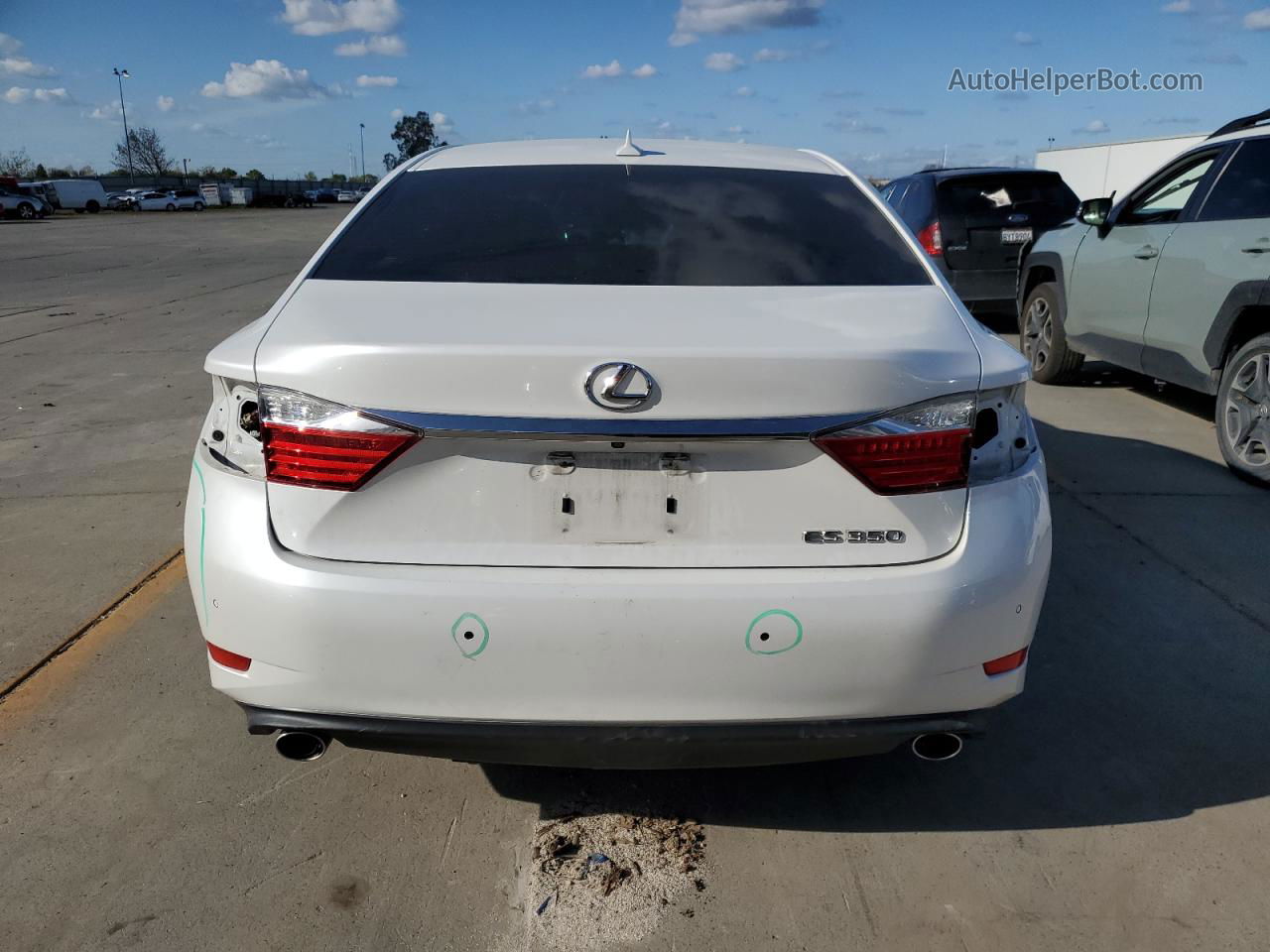 2014 Lexus Es 350 White vin: JTHBK1GGXE2115629