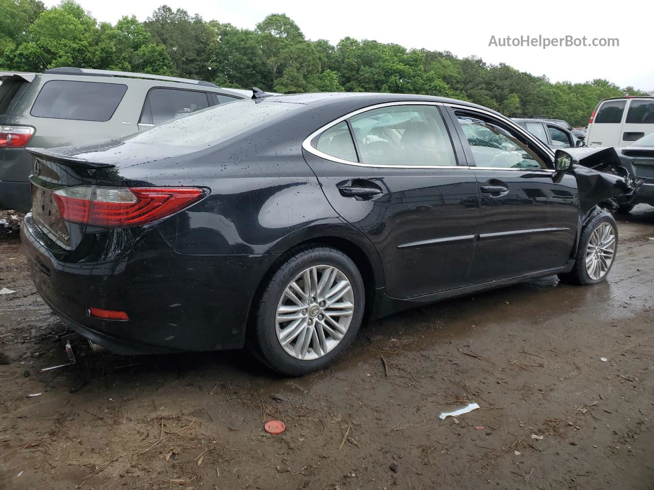 2014 Lexus Es 350 Black vin: JTHBK1GGXE2116067