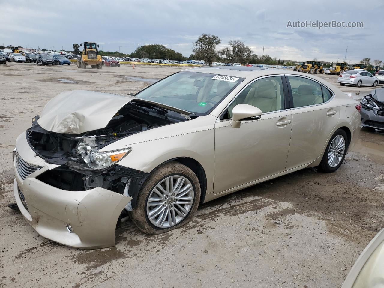 2014 Lexus Es 350 Cream vin: JTHBK1GGXE2123097