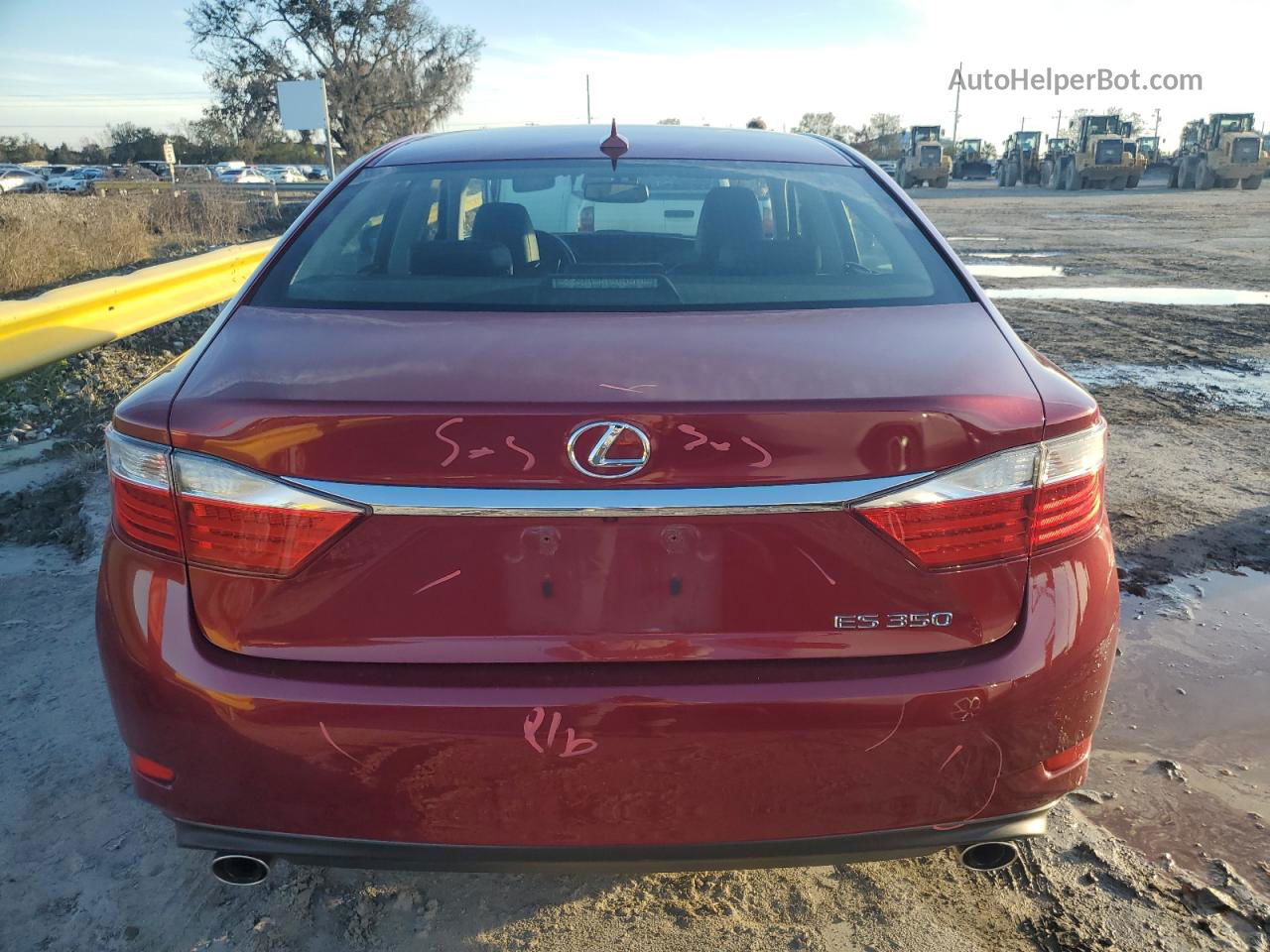 2014 Lexus Es 350 Red vin: JTHBK1GGXE2133550