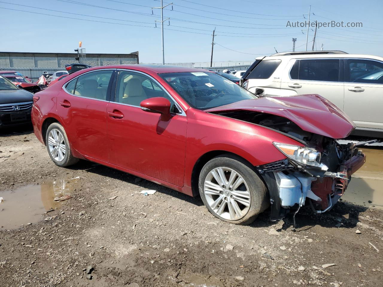 2014 Lexus Es 350 Red vin: JTHBK1GGXE2138375