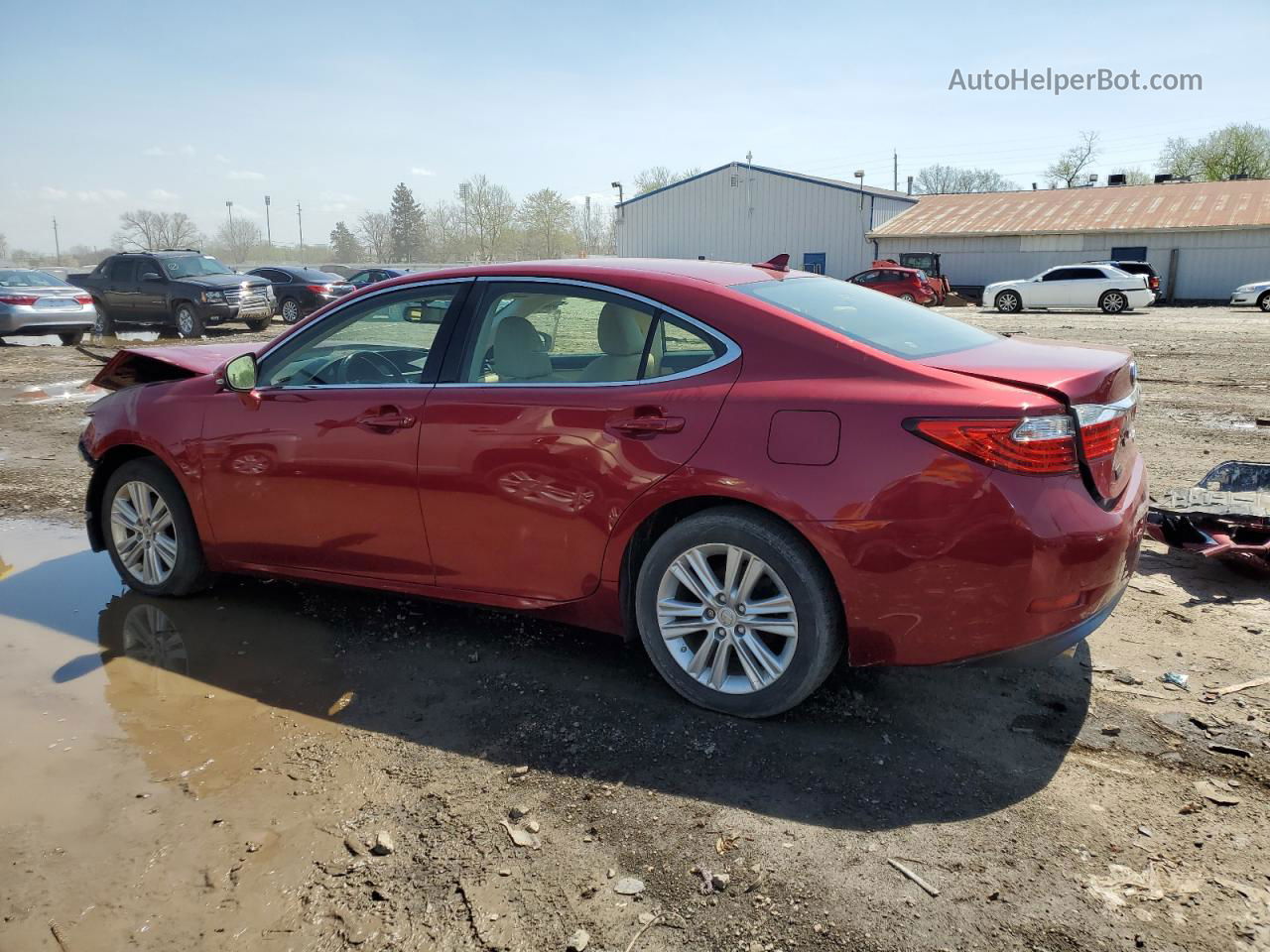 2014 Lexus Es 350 Красный vin: JTHBK1GGXE2138375