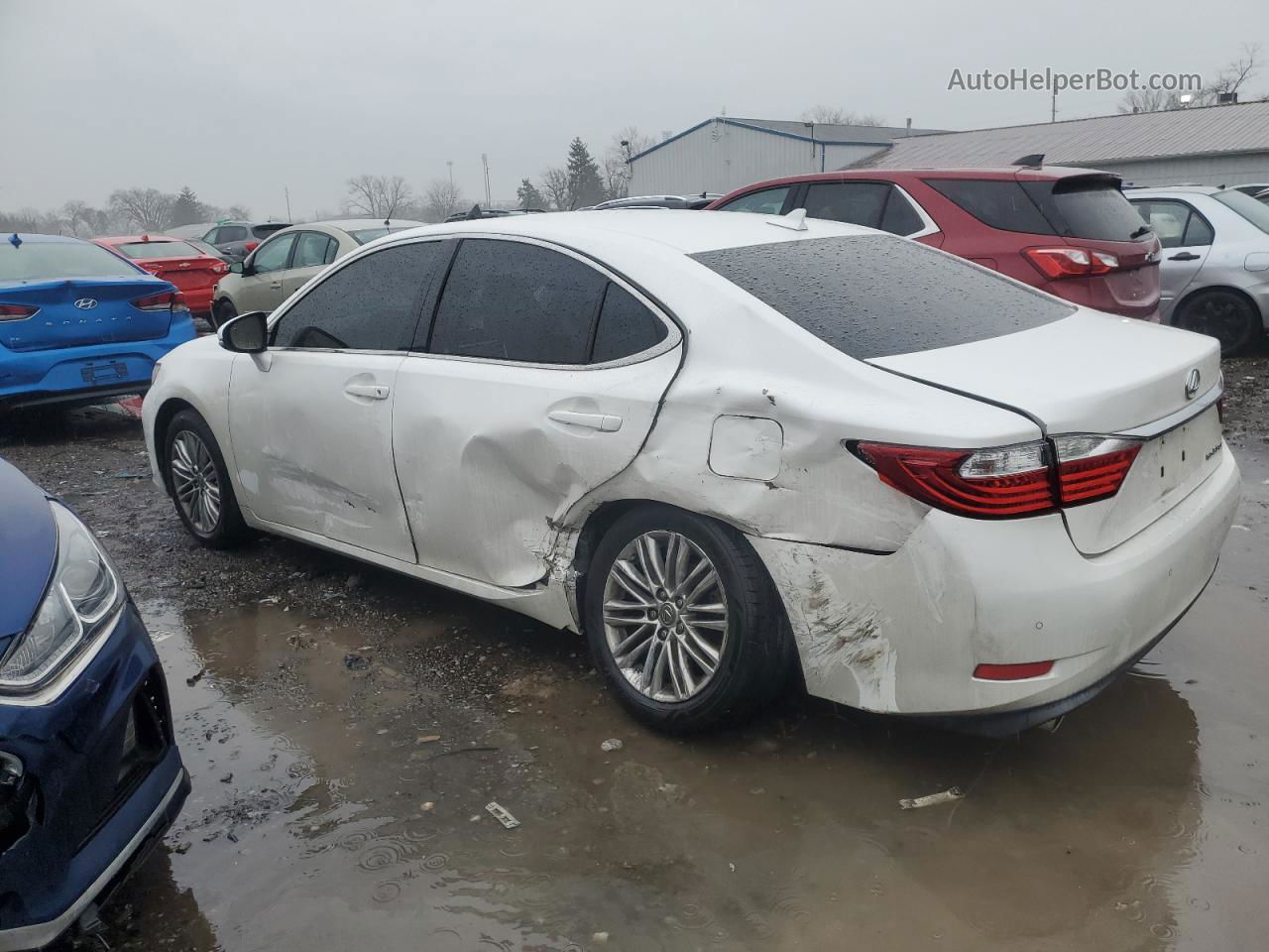 2014 Lexus Es 350 White vin: JTHBK1GGXE2144743