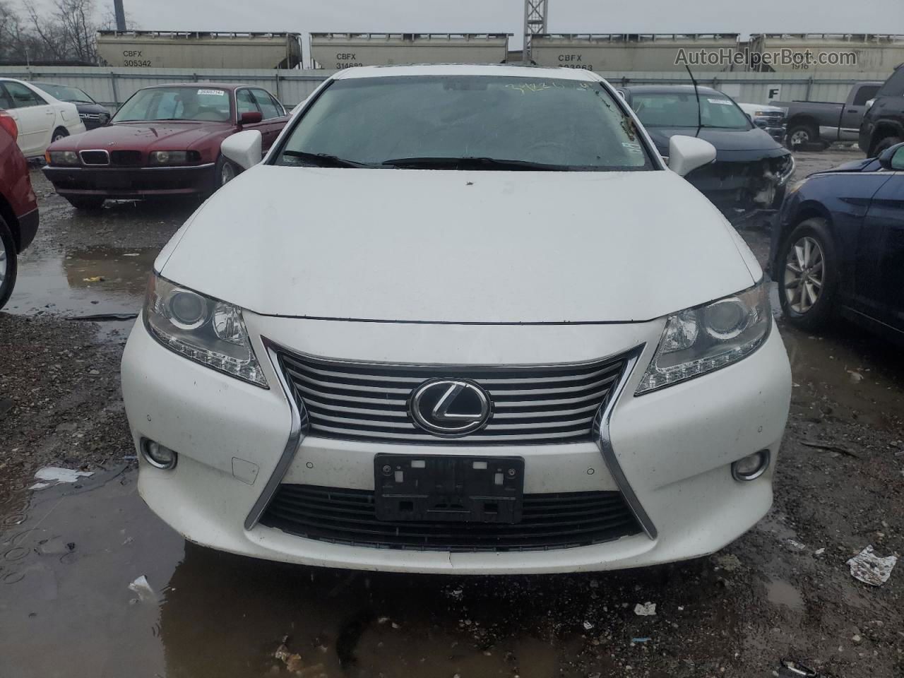 2014 Lexus Es 350 White vin: JTHBK1GGXE2144743