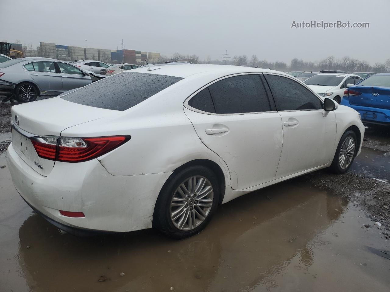 2014 Lexus Es 350 White vin: JTHBK1GGXE2144743