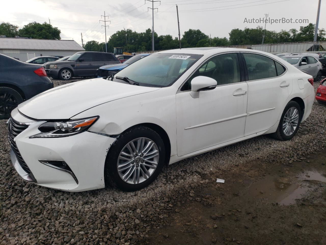 2014 Lexus Es 350 White vin: JTHBK1GGXE2150235