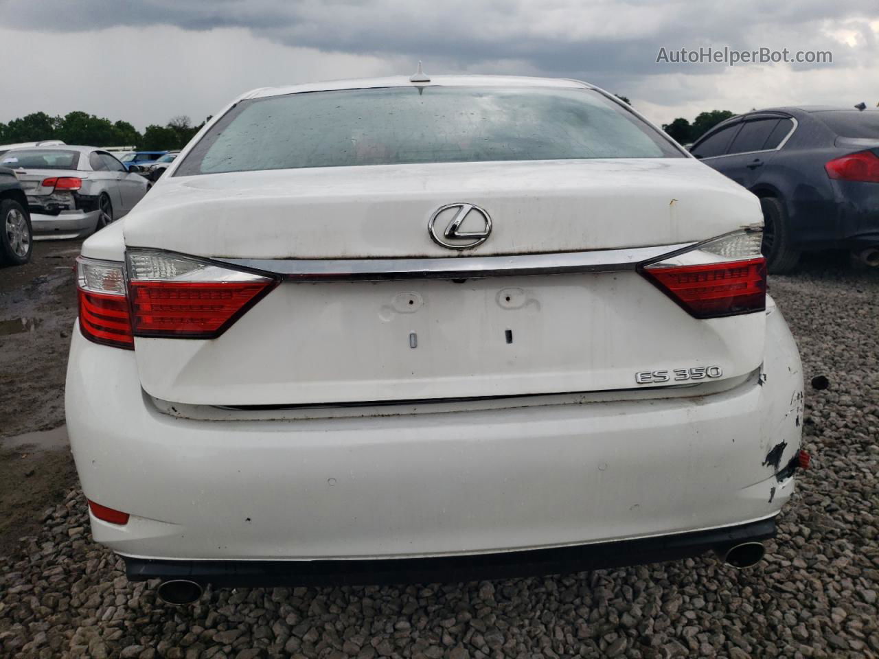 2014 Lexus Es 350 White vin: JTHBK1GGXE2150235