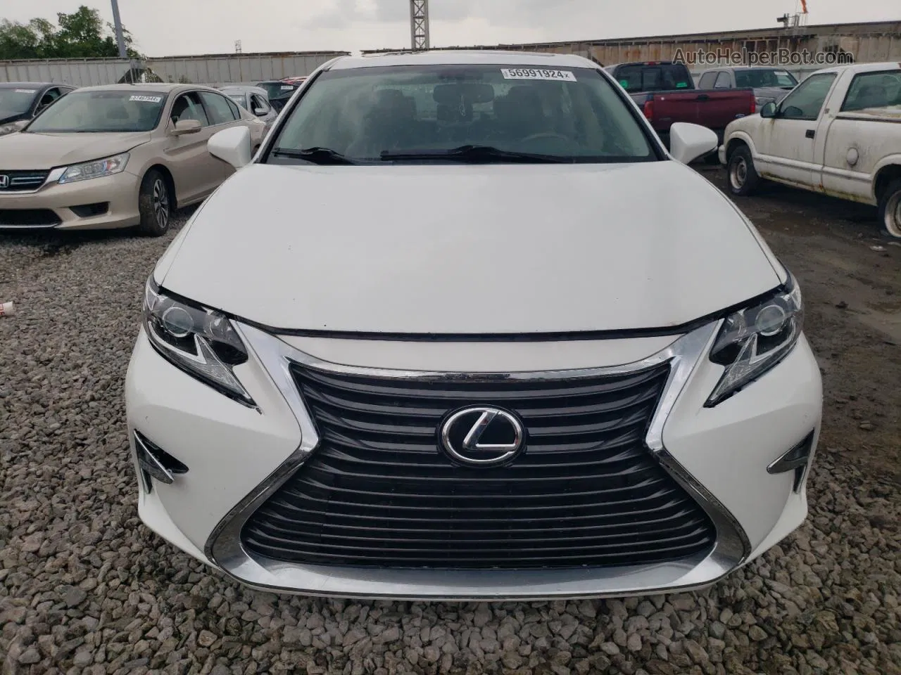 2014 Lexus Es 350 White vin: JTHBK1GGXE2150235