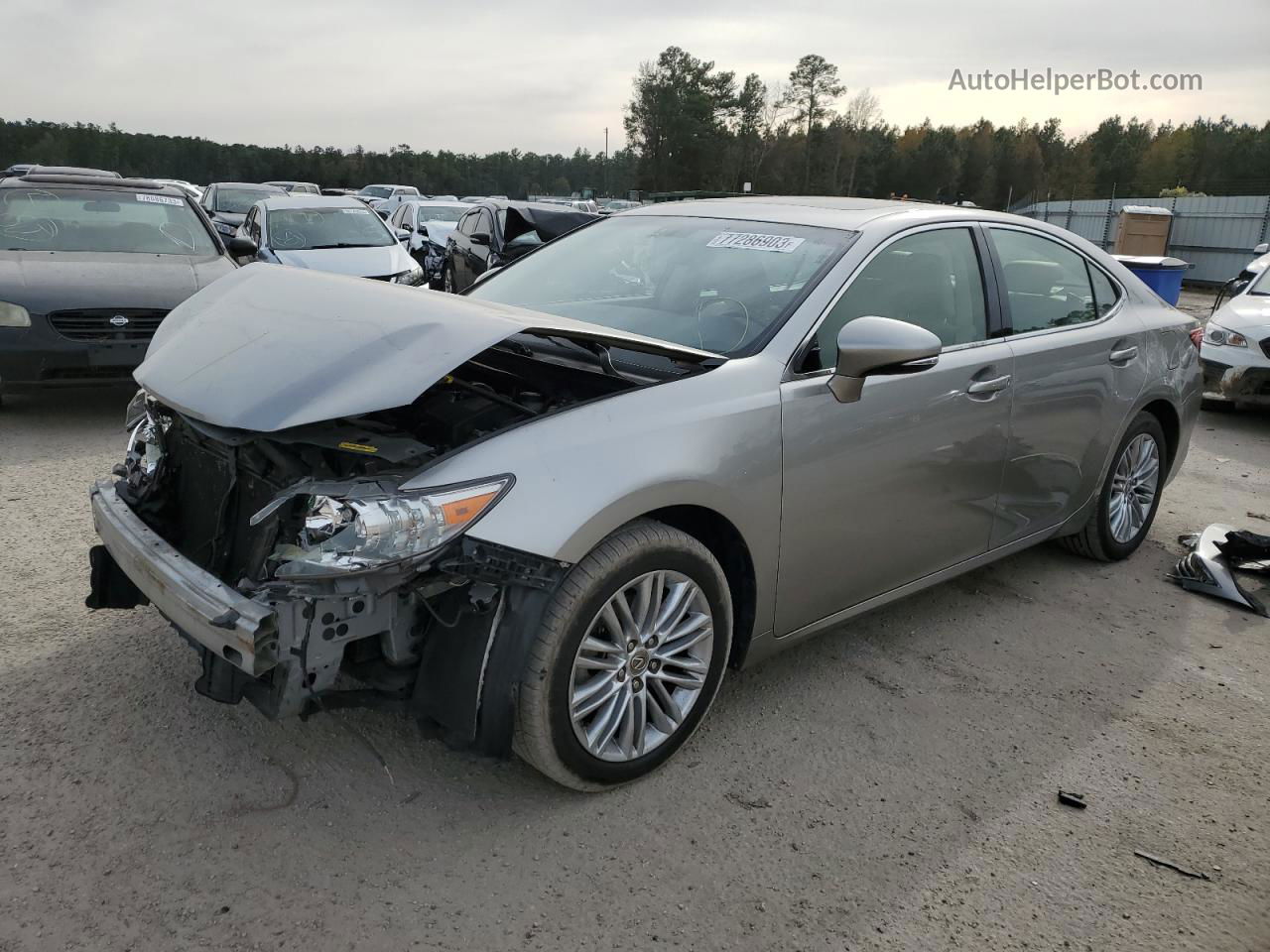 2015 Lexus Es 350 Gray vin: JTHBK1GGXF2153282