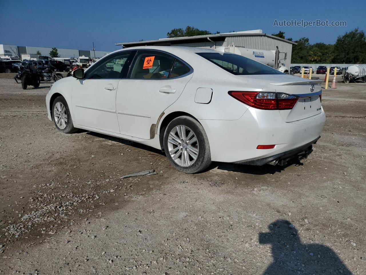 2015 Lexus Es 350 White vin: JTHBK1GGXF2157476