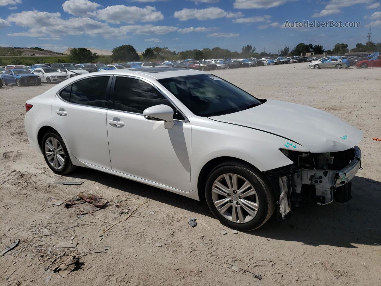 2015 Lexus Es 350 White vin: JTHBK1GGXF2161799