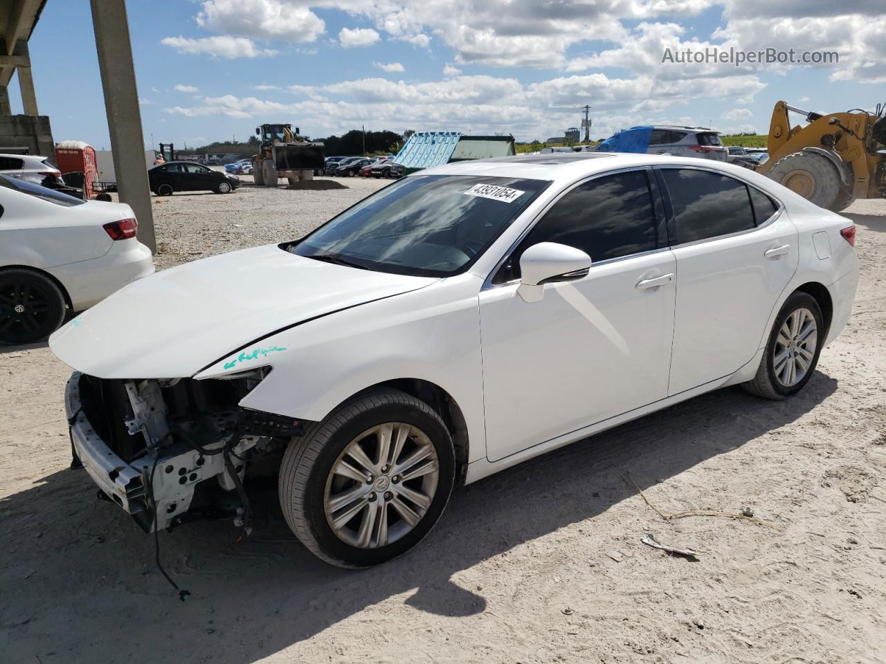 2015 Lexus Es 350 White vin: JTHBK1GGXF2161799