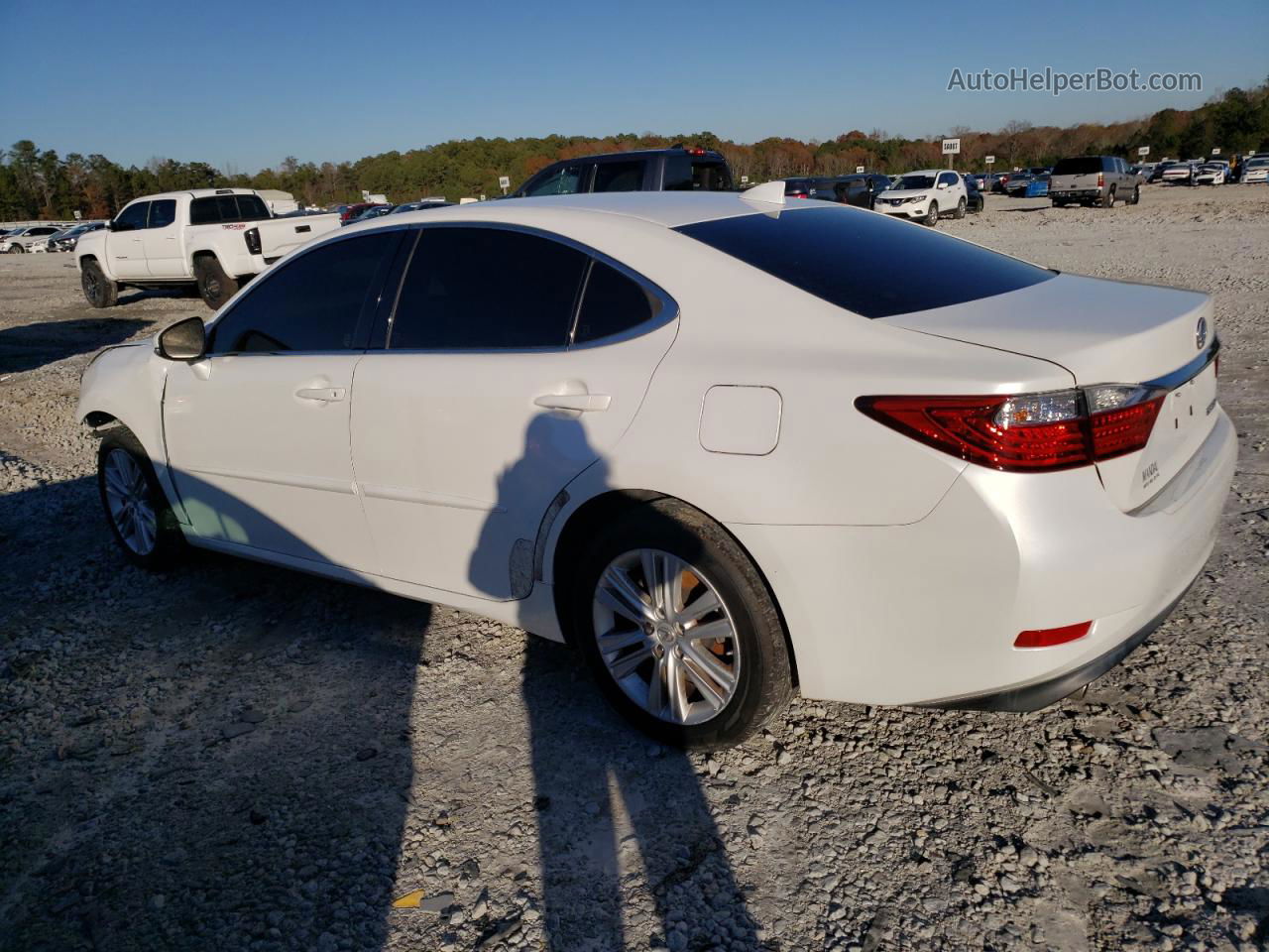 2015 Lexus Es 350 White vin: JTHBK1GGXF2161916