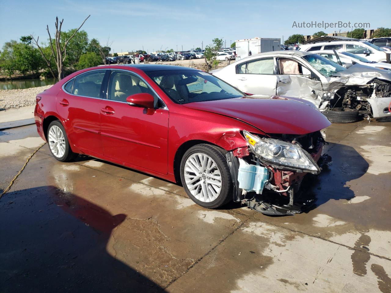 2015 Lexus Es 350 Maroon vin: JTHBK1GGXF2168073