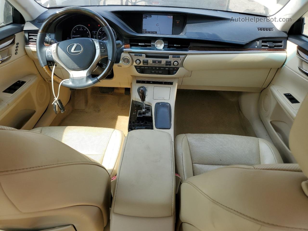 2015 Lexus Es 350 White vin: JTHBK1GGXF2169403