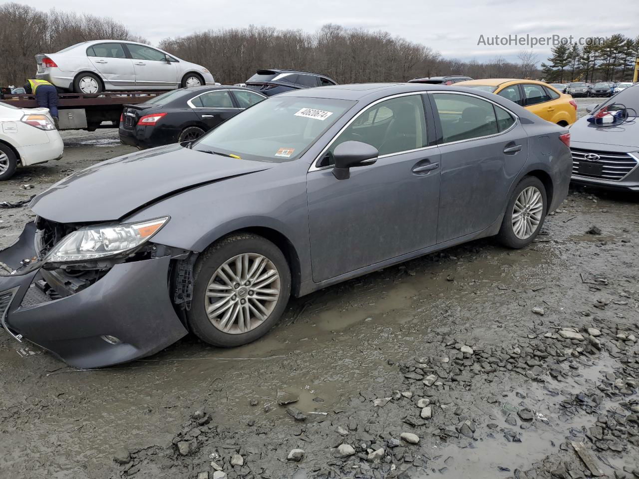 2015 Lexus Es 350 Gray vin: JTHBK1GGXF2179770