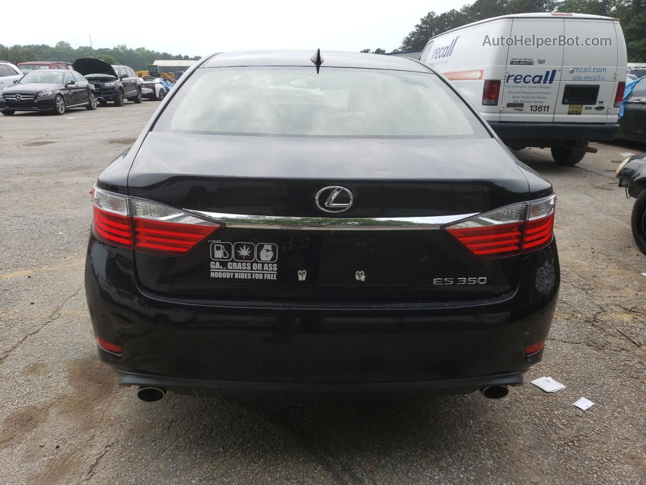 2015 Lexus Es 350 Black vin: JTHBK1GGXF2190333