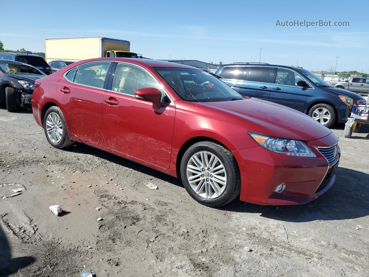 2015 Lexus Es 350 Red vin: JTHBK1GGXF2205767