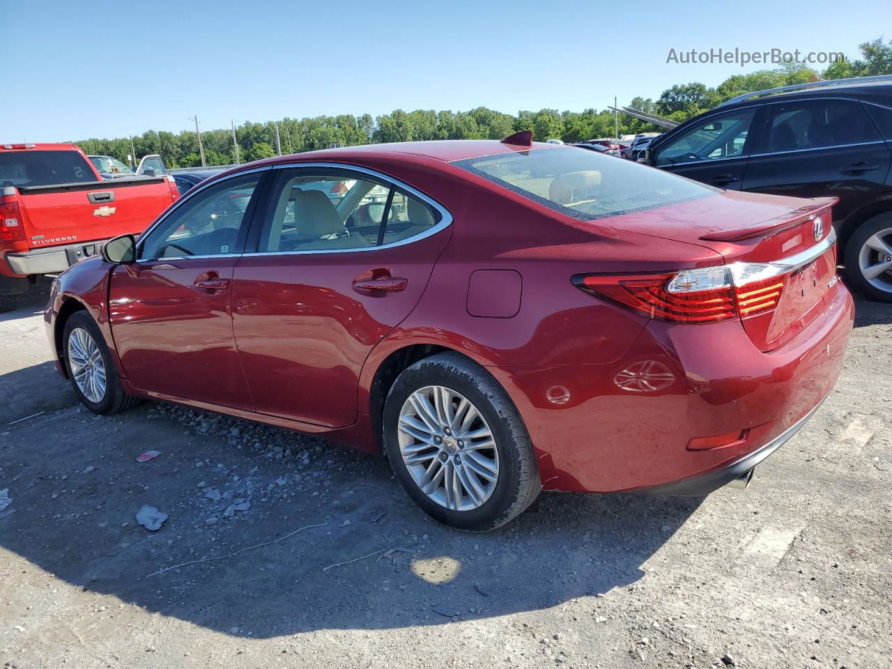 2015 Lexus Es 350 Red vin: JTHBK1GGXF2205767