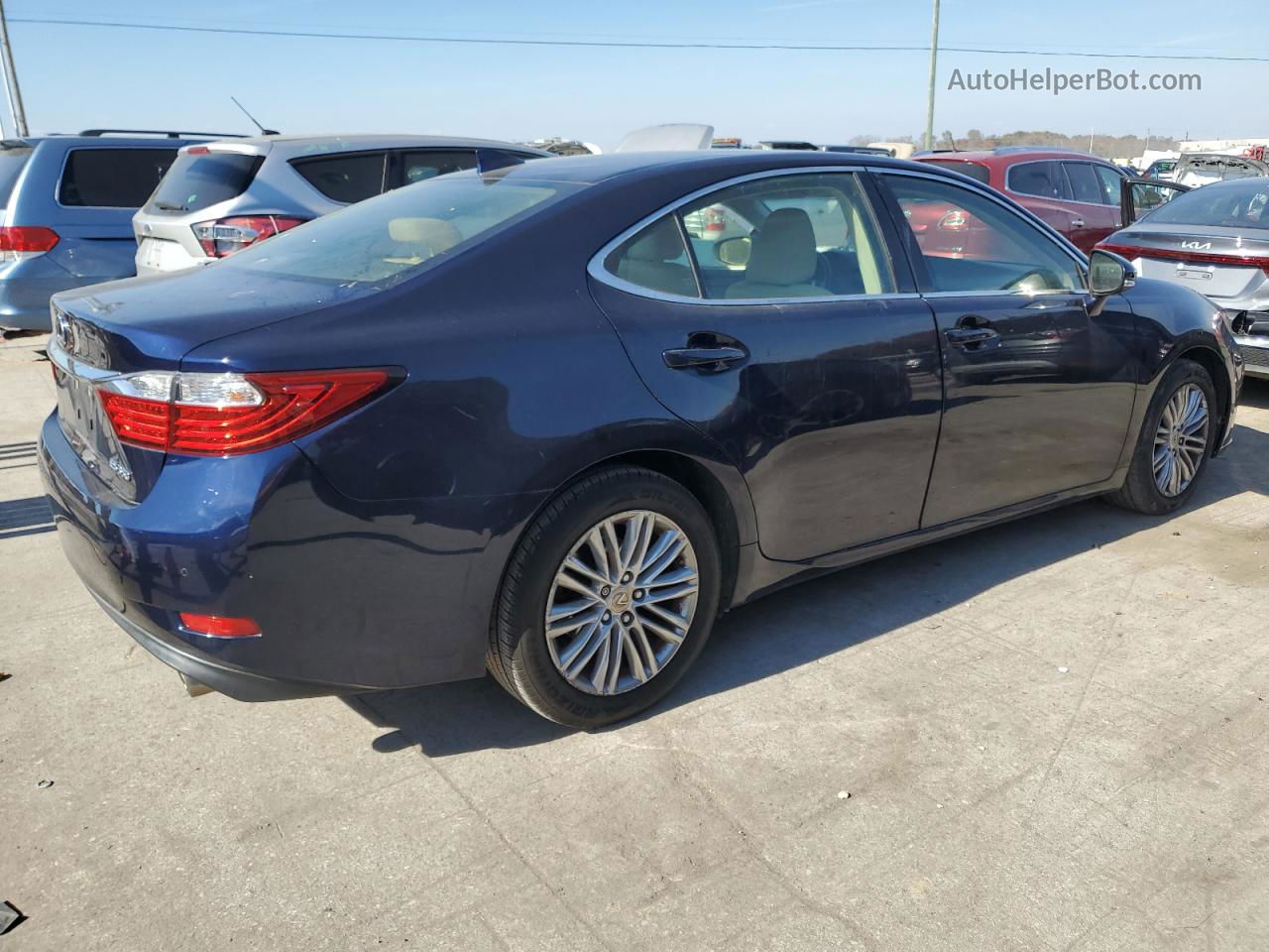 2015 Lexus Es 350 Синий vin: JTHBK1GGXF2207020