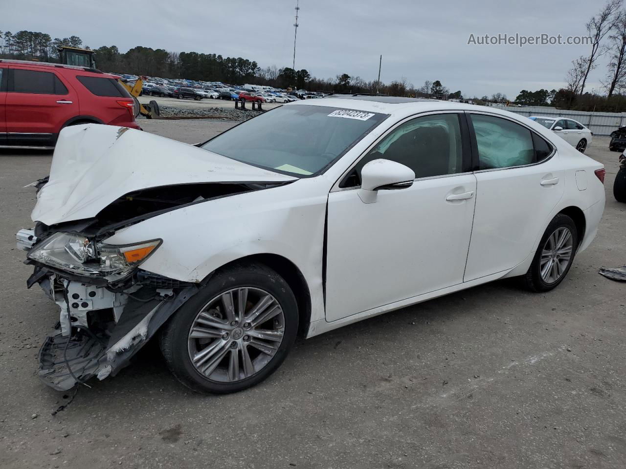 2015 Lexus Es 350 White vin: JTHBK1GGXF2207681