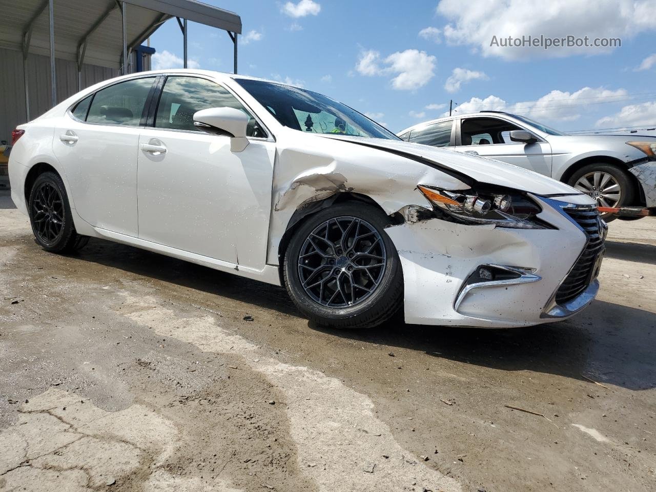 2016 Lexus Es 350 White vin: JTHBK1GGXG2222585