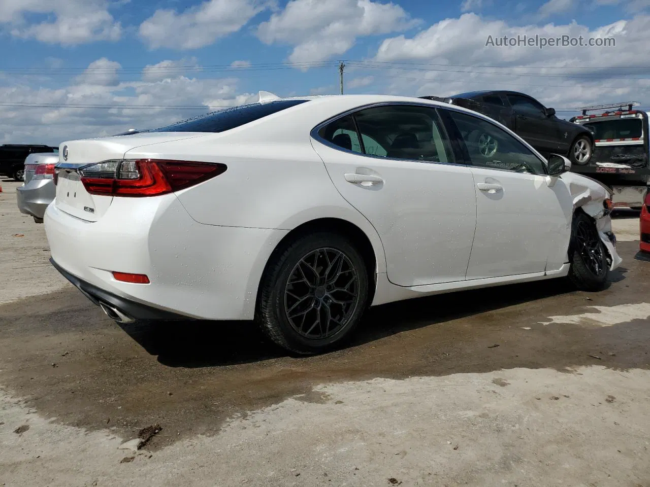 2016 Lexus Es 350 White vin: JTHBK1GGXG2222585