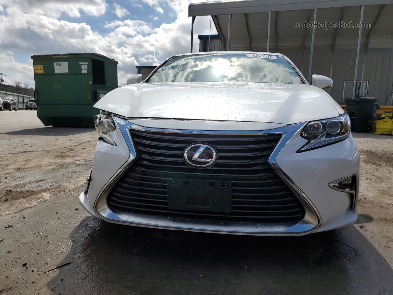 2016 Lexus Es 350 White vin: JTHBK1GGXG2222585