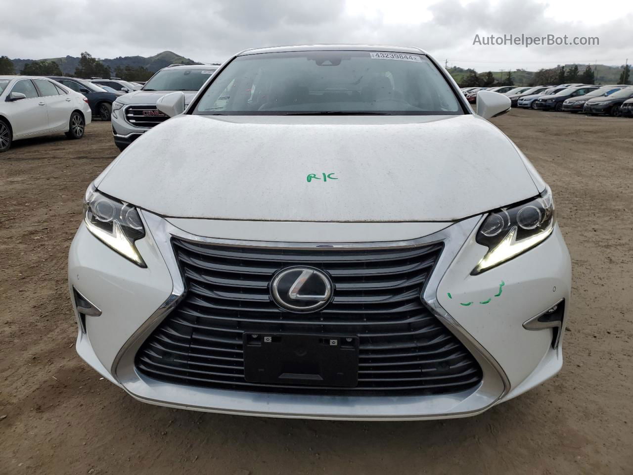 2016 Lexus Es 350 White vin: JTHBK1GGXG2227866