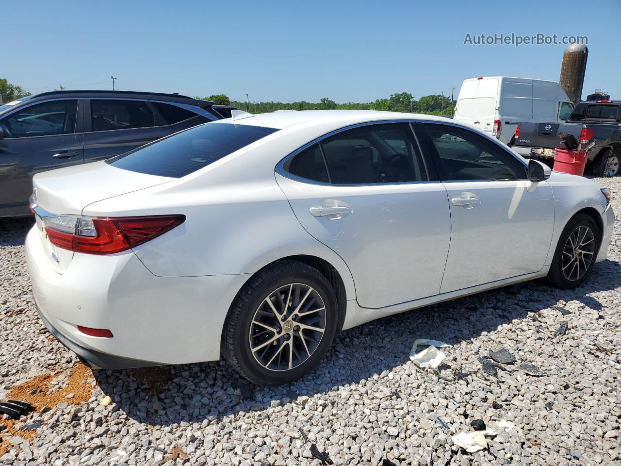 2017 Lexus Es 350 White vin: JTHBK1GGXH2252011