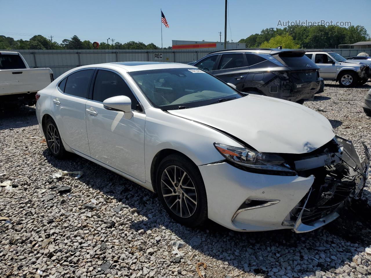 2017 Lexus Es 350 White vin: JTHBK1GGXH2252011