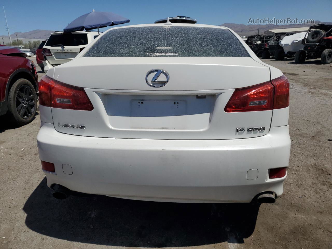 2007 Lexus Is 250 White vin: JTHBK262072026795