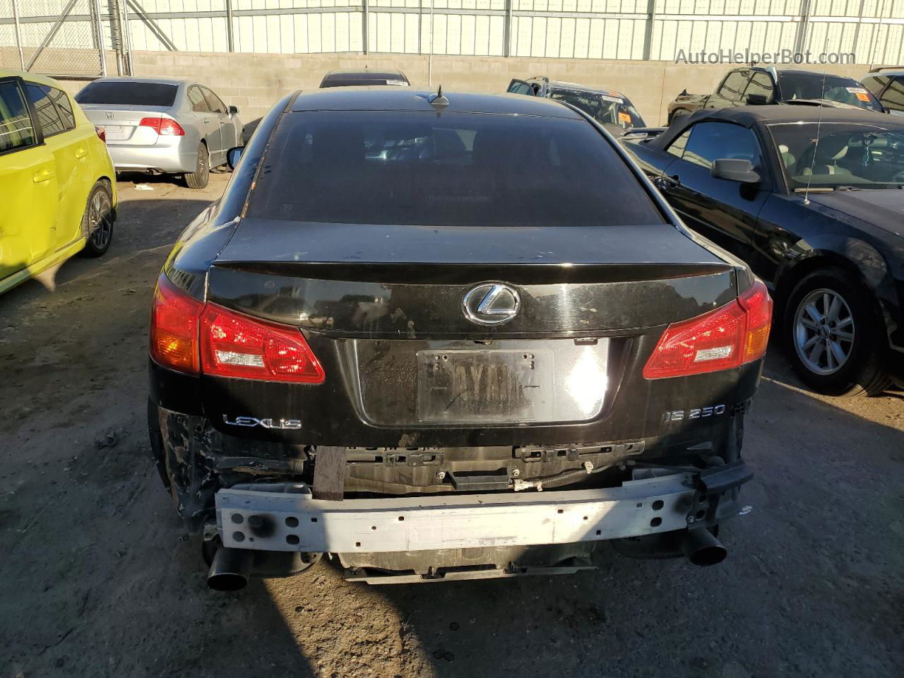 2007 Lexus Is 250 Black vin: JTHBK262072029017