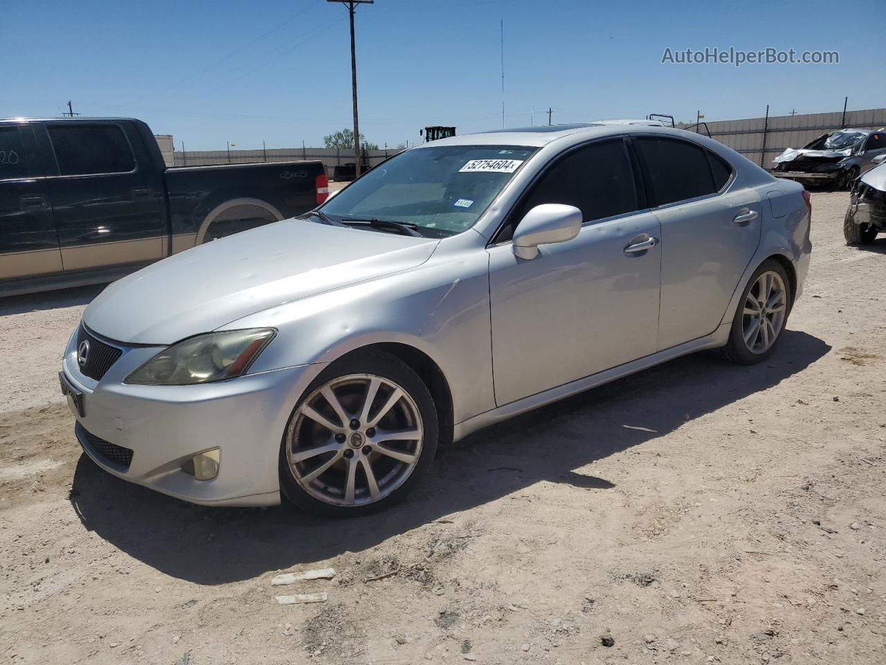 2007 Lexus Is 250 Silver vin: JTHBK262072030653